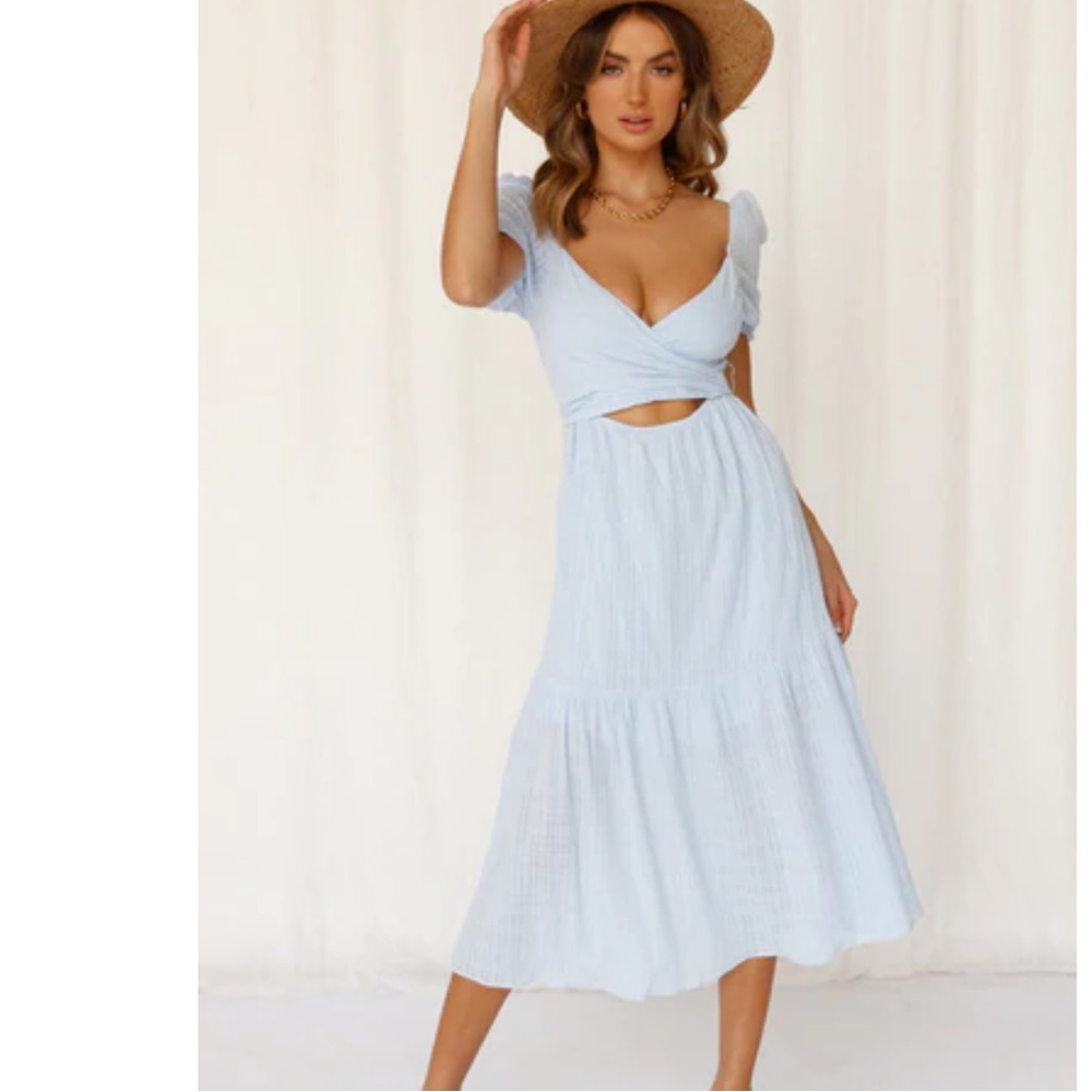 Light blue Hello Molly dress